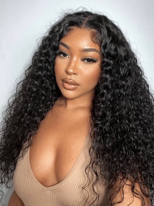 BELLORIA AMARA™ — Perruque Water Wave Glueless Luxe 7x5 HD Lace • Sans colle • Effet naturel • Prête à porter
